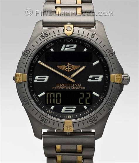 breitling watch f65362|Breitling Aerospace Grey Digital Titan / Gold Herrenuhr Ref..